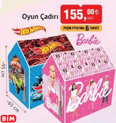 BARBİE & HOT WHEELS  OYUN ÇADIRI
